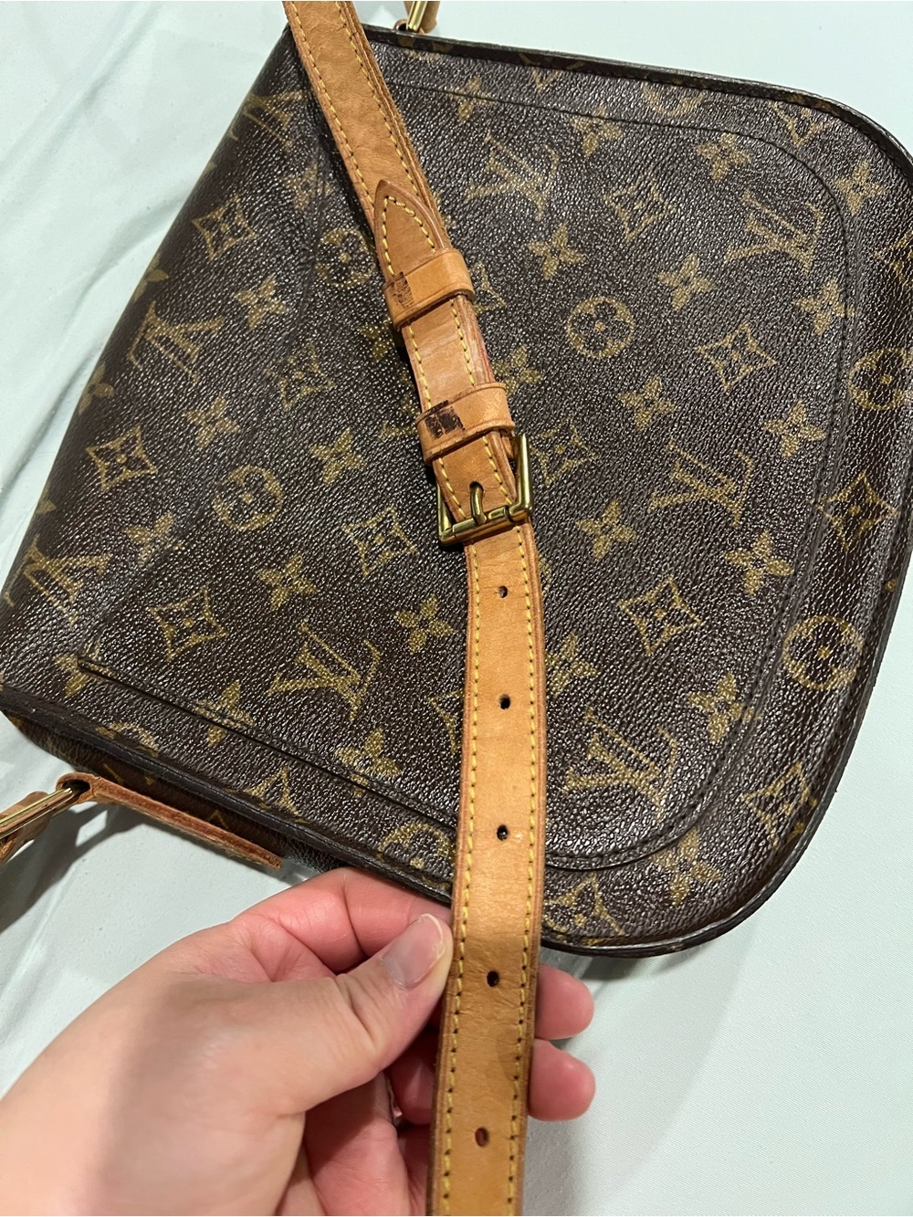Authentic Louis Vuitton Saint Cloud Brown Monogram Crossbody W/ COA - Picture 13 of 16